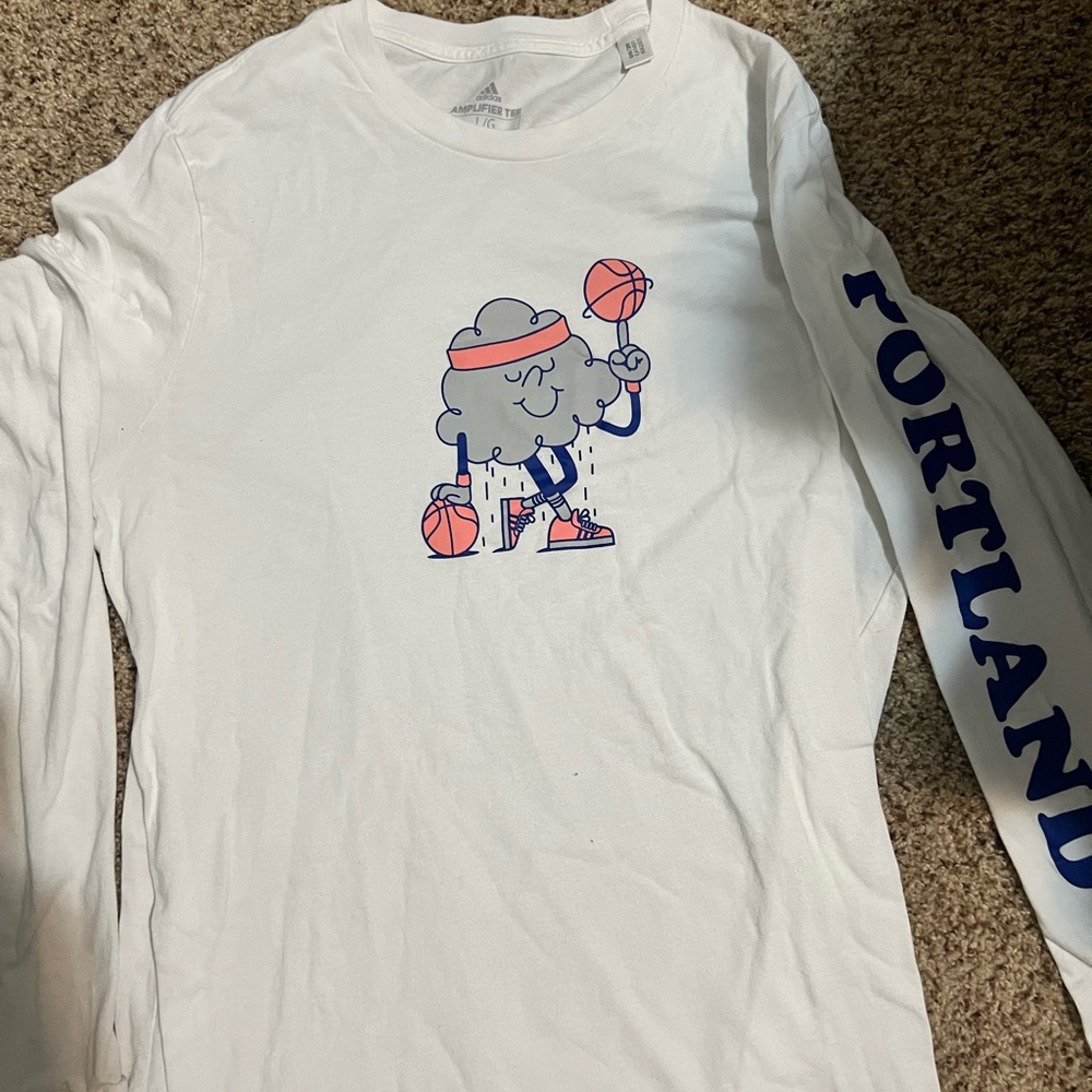 Adidas long sleeve Tee in White